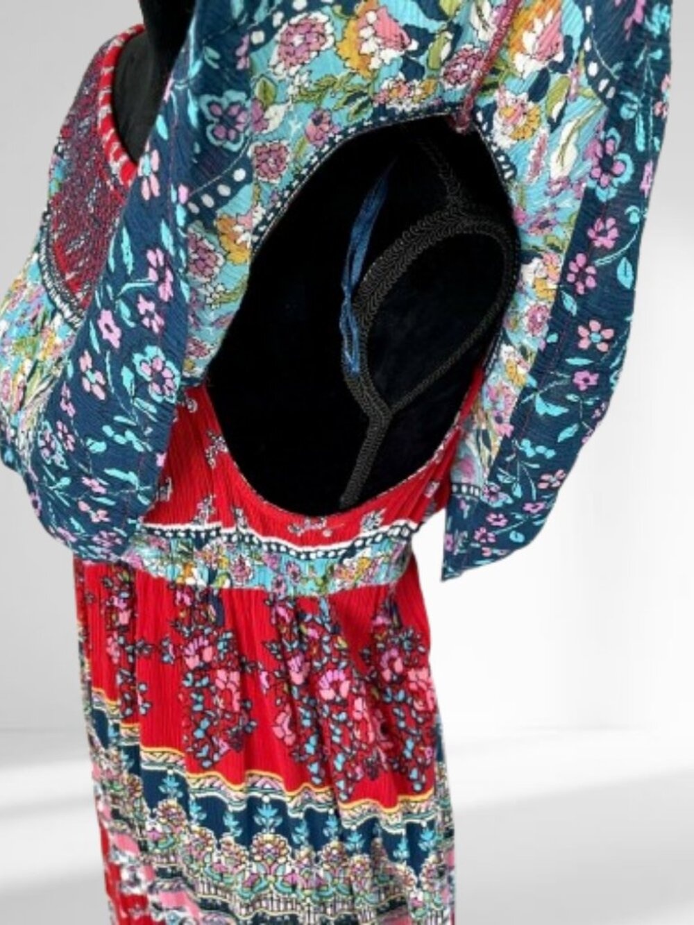 Patrons of Peace Red Señorita Shoulder Dress Small - Picture 5 of 6